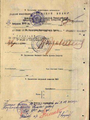 Рабинович Виктор Моисеевич — наградной документ 2