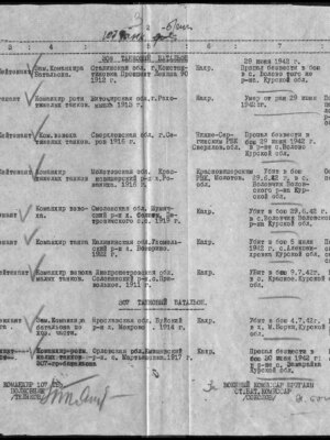 Персин Исай Моисеевич — наградной документ 2