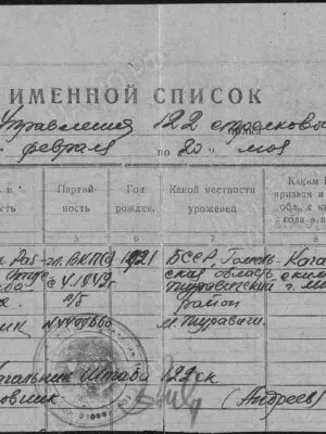 Каган Лейзер Файвович — наградной документ 13