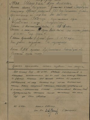 Шафран Арон Моисеевич — наградной документ 3