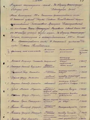 Шафранов Яков Григорьевич — наградной документ 5