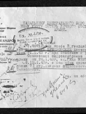 Бржезовский Александр Сиович — наградной документ 5