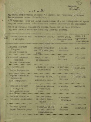 Оскотский Арон Захарович — наградной документ 3