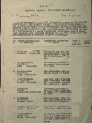 Яловецкий Иосиф Моисеевич — наградной документ 4